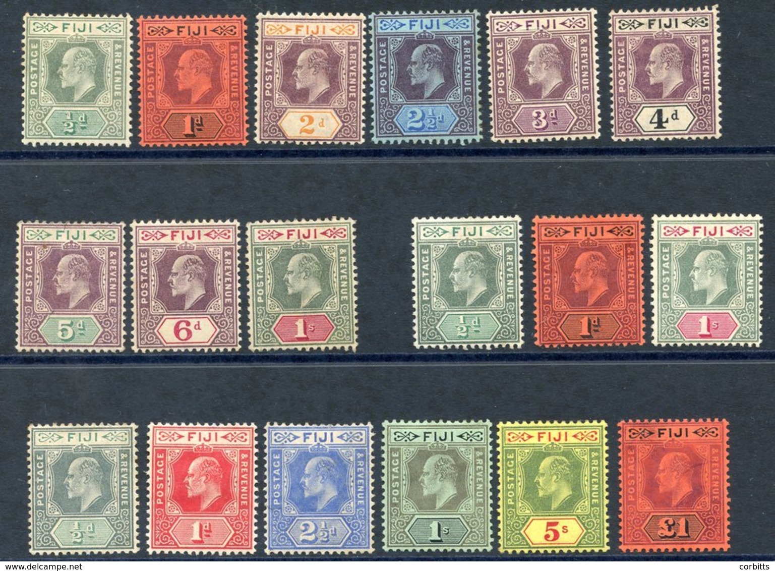 1903 CCA Set To 1s, M (some Toning), SG.104/112, 1904-09 MCCA Set M, SG.115/7, 1906-12 Colours Changes MCCA Set, M Exclu - Autres & Non Classés