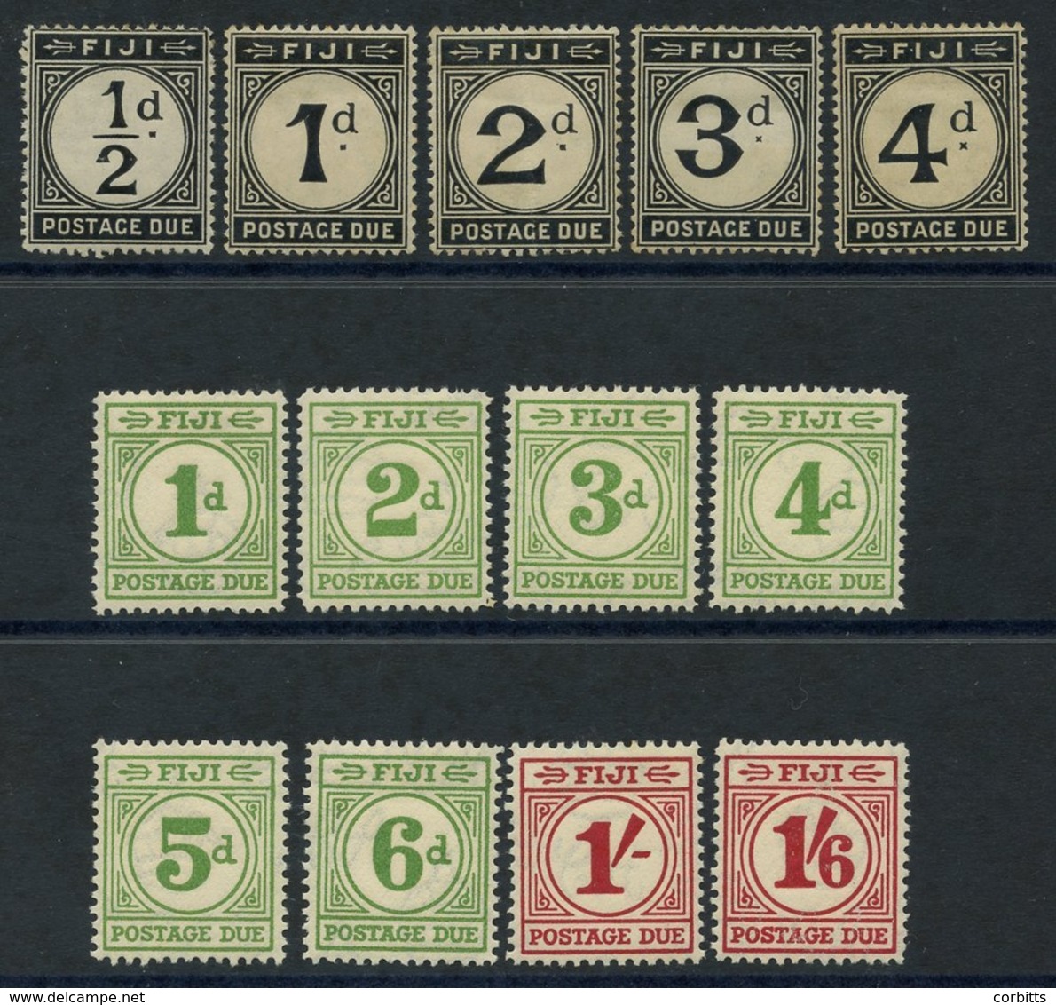 1918 & 1940 Postage Due Sets M, SG.D6/D18. Cat. £157 - Autres & Non Classés
