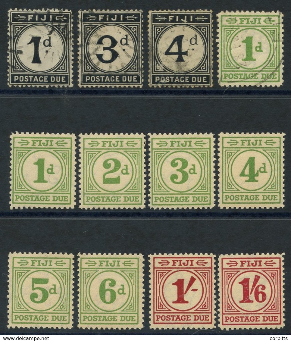 1918 Postage Dues 1d, 3d & 4d Good To FU, 1940 1d FU, 1940 Postage Dues Set M, Gum Toned. SG.D7, D9/10, D11/18. Cat. £30 - Sonstige & Ohne Zuordnung