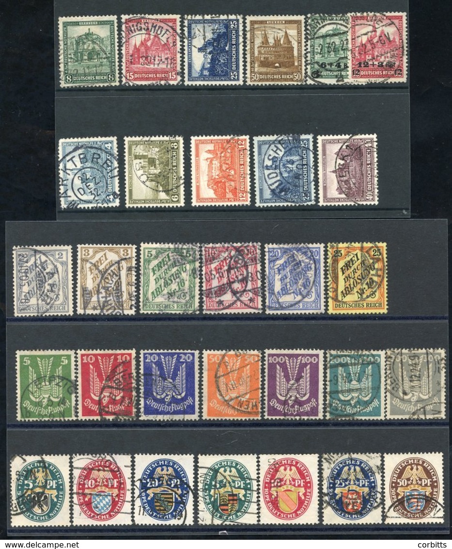 1905 Official Set VFU, SG.O90/5, 1924 Air Set VFU, SG.358/64, 1925, 1926, 1931 & 1932 Welfare Sets, VFU. (31) Cat. £1074 - Autres & Non Classés