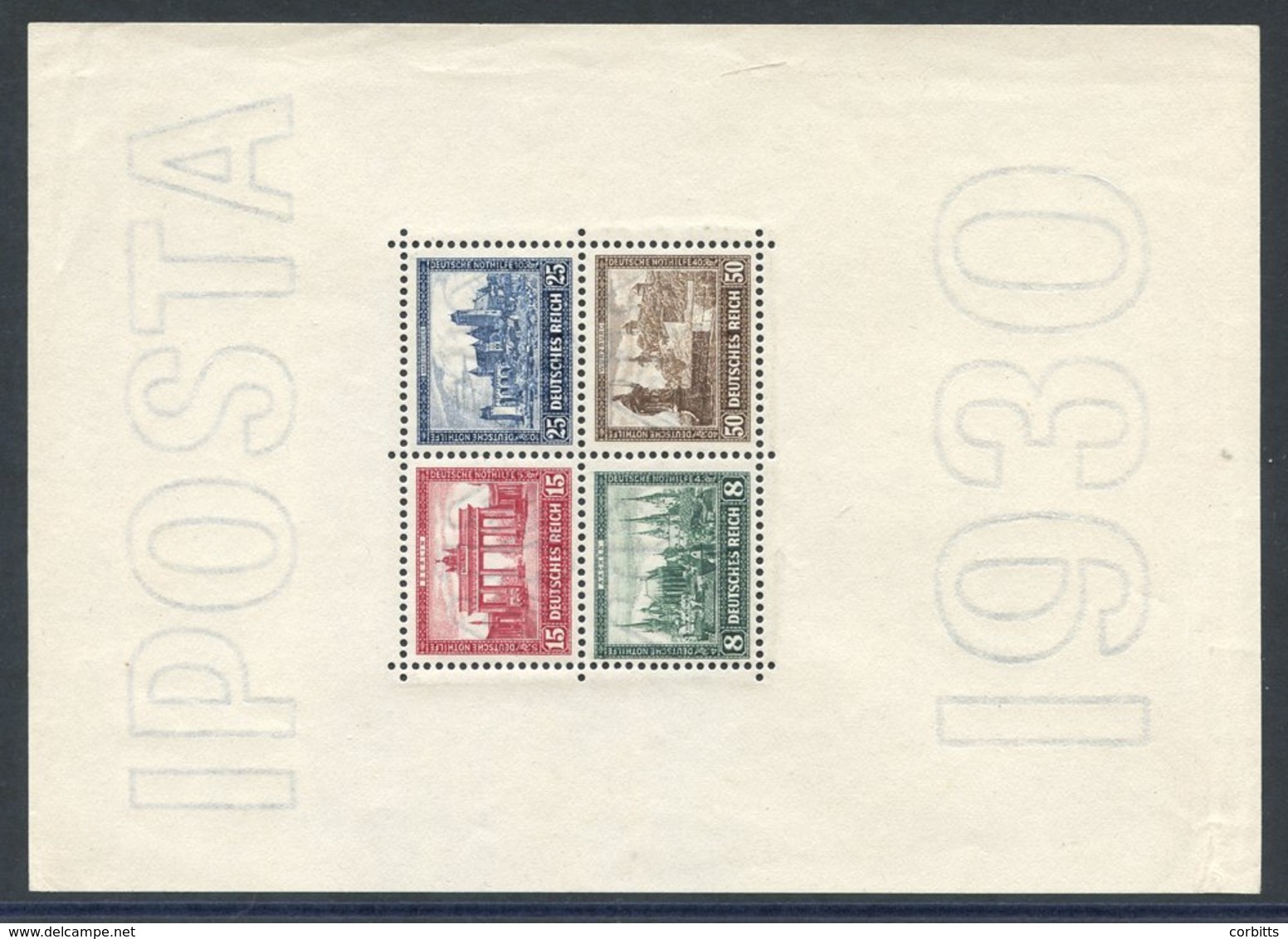 1930 IPOSTA M/Sheet, M (horizontal Creases At Top & Base, Hardly Detracts From Appearance), SG.MS464a. (1) - Autres & Non Classés