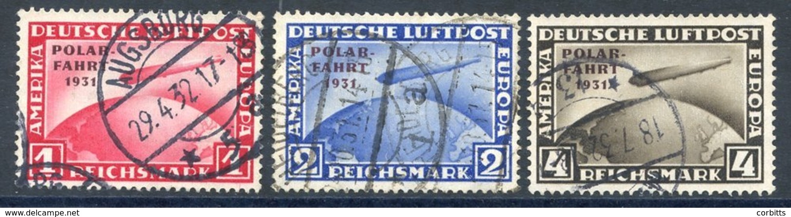 1931 Polar Flight Zeppelin Set FU, SG.469/71. (3) Cat. £1600 - Autres & Non Classés