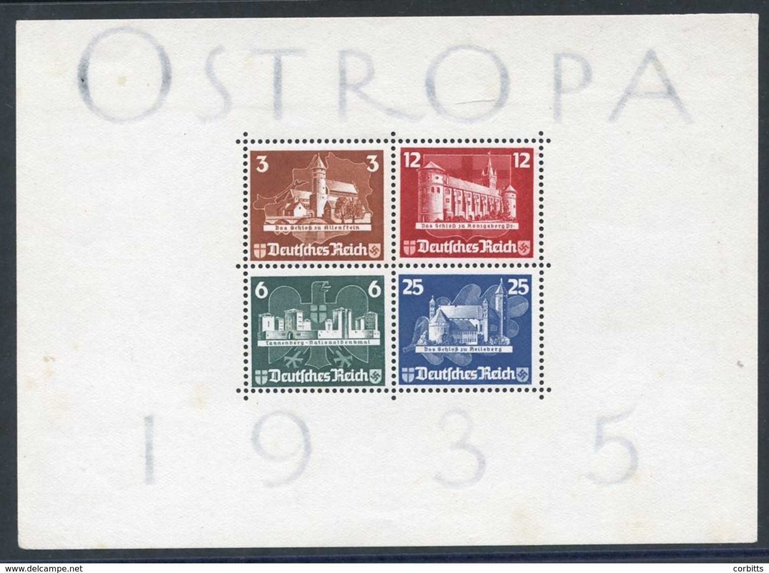 1935 OSTROPA M/Sheet, Unused (some Minor Stains), SG.MS576a. (1) - Sonstige & Ohne Zuordnung