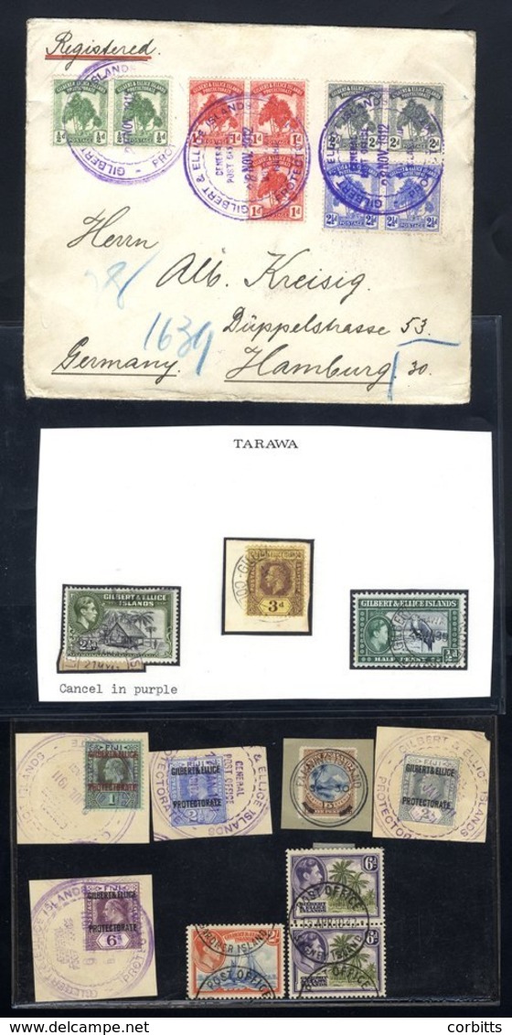 1912 Registered Cover To Germany With Pairs ½d, 2d & 2½d And An Irregular 1d Block Of Three, Paying A 1/1d Rate, Large V - Autres & Non Classés