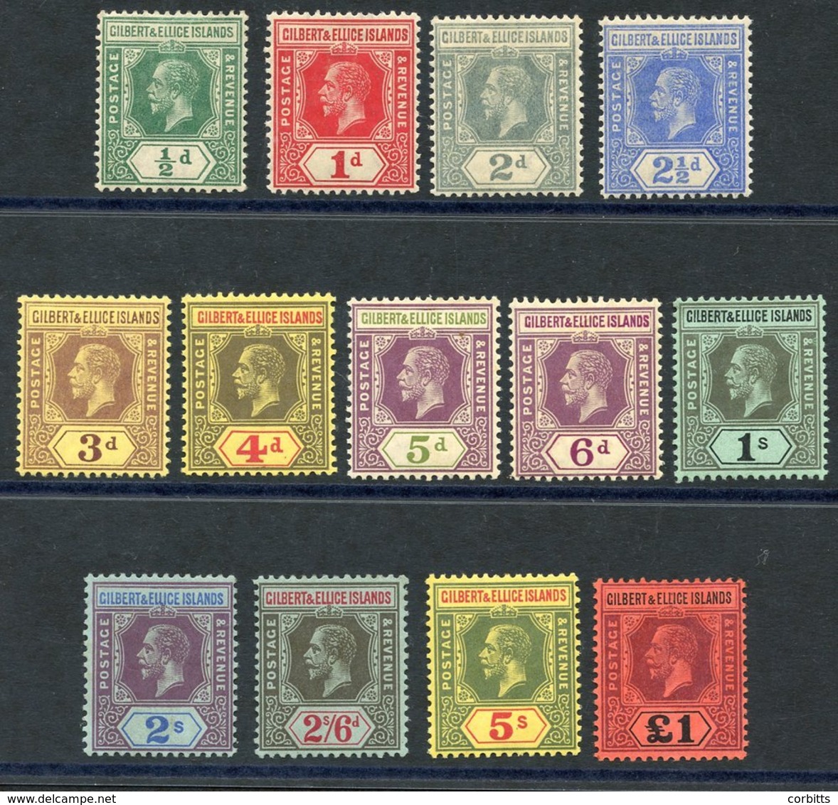 1912-24 MCCA Set, Fine M, SG.12/24. Cat. £600 - Autres & Non Classés