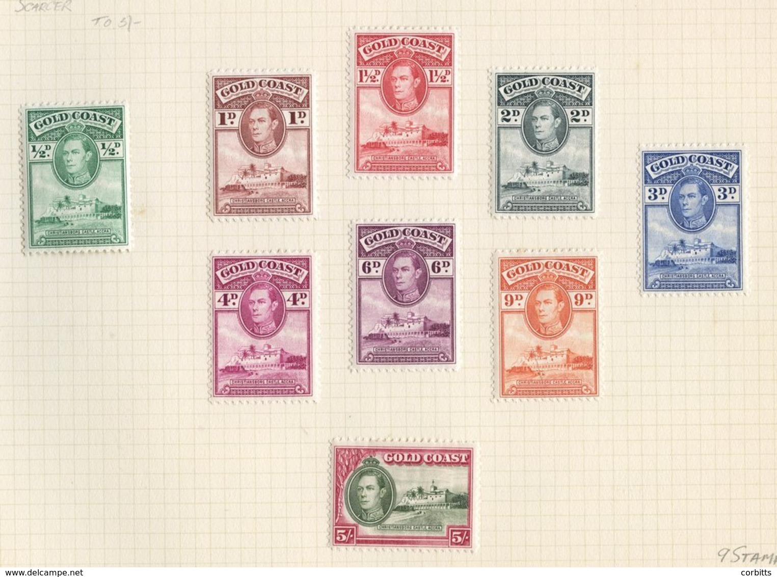 1938-57 M & U Collection On Leaves Incl. 1938 Line Perf Set To 9d & 5s M, Comb Perf Set To 5s M, Also Set (excl. 5s) FU, - Autres & Non Classés