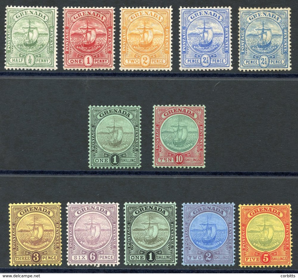 1906-11 Badge Of Colony Set, Fine M, SG.77/88 & 80a. Cat. £360 (12) - Autres & Non Classés