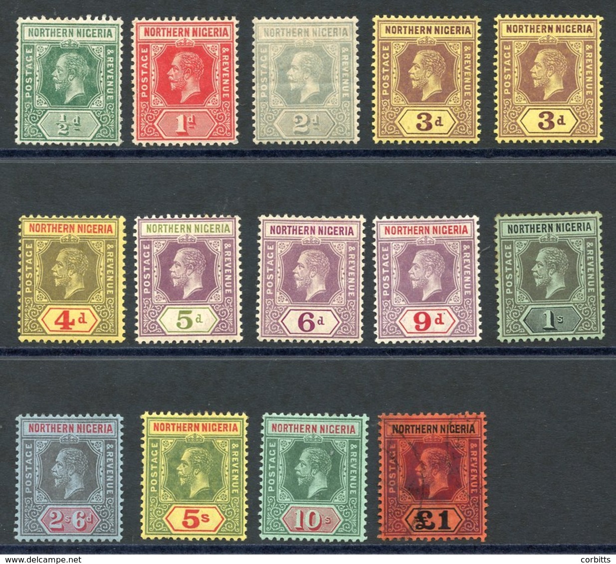 1912 MCCA ½d To 10s, M Odd Lower Value Unused, 1s Value Foxed, SG.40/51, Also £1 Value VFU, SG.52. Cat. £220 (14) - Sonstige & Ohne Zuordnung