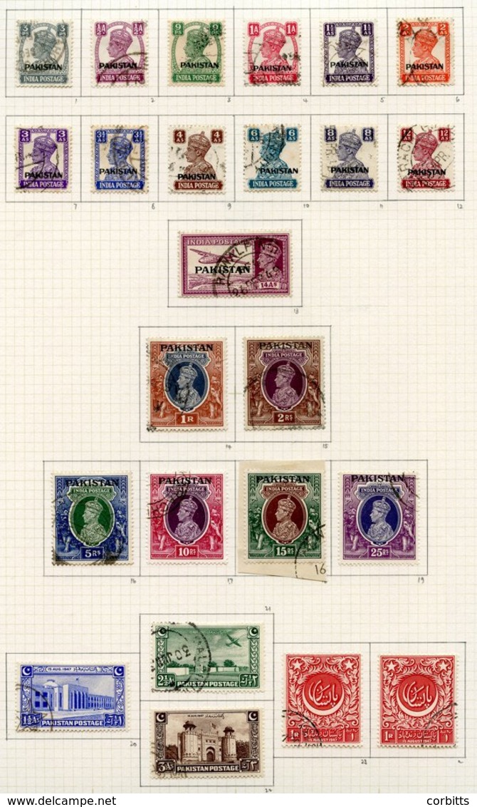 1947-51 Collection U On Philatelic Leaves Incl. 1947 & 1948 Sets And 1947-51 Officials Complete (one Of Each Val, Two St - Sonstige & Ohne Zuordnung