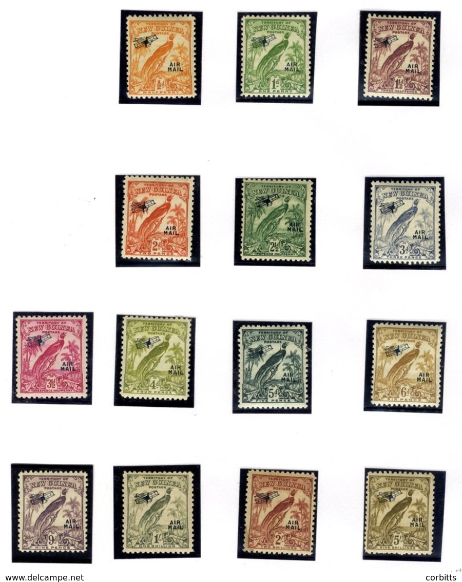 1925-1997 M Collection In A Ring Binder Incl. New Guinea 1931 Airs To 1s, 1931 2nd Airs To 5s, 1932 Redrawn Set To 2s, 1 - Sonstige & Ohne Zuordnung