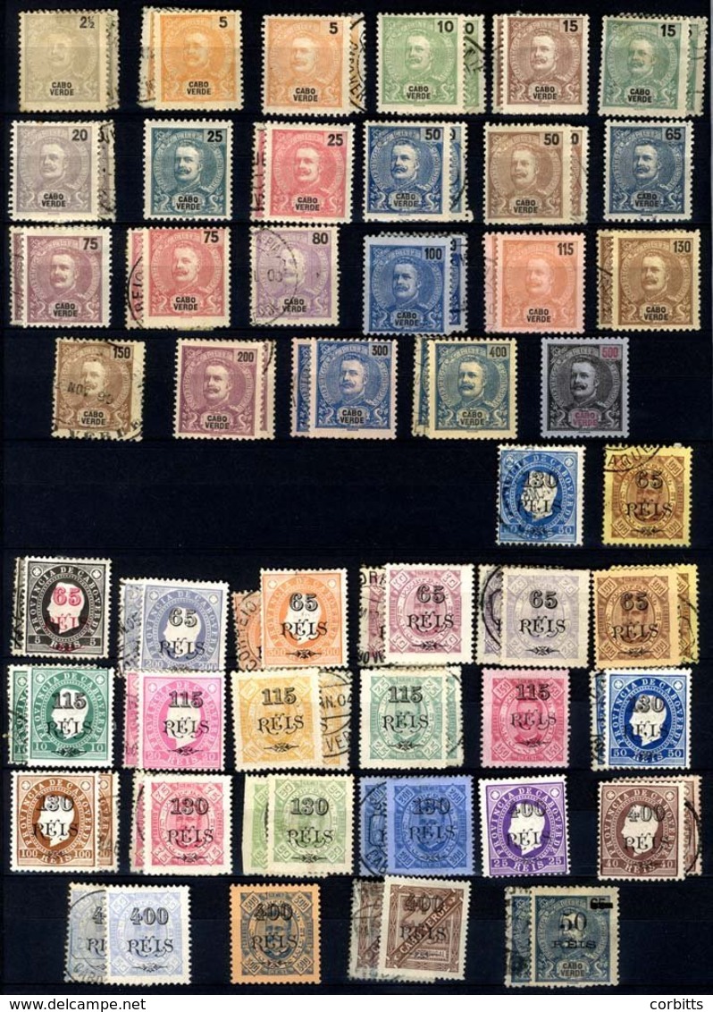 CAPE VERDE ISLANDS Collection Of Chiefly M On Stock Leaves With Useful Earlies To 1866 With Vals To 100r, King Louis To  - Autres & Non Classés