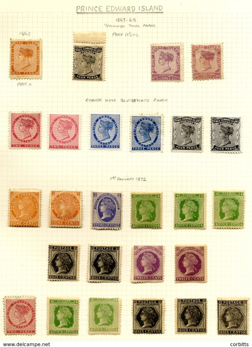 1862-69 M Or Part O.g. Range (26) Comprising 1d Brown Range P.11, 4d Black - Marginal, 9d Lilac, 9d Reddish Mauve, 1870  - Sonstige & Ohne Zuordnung