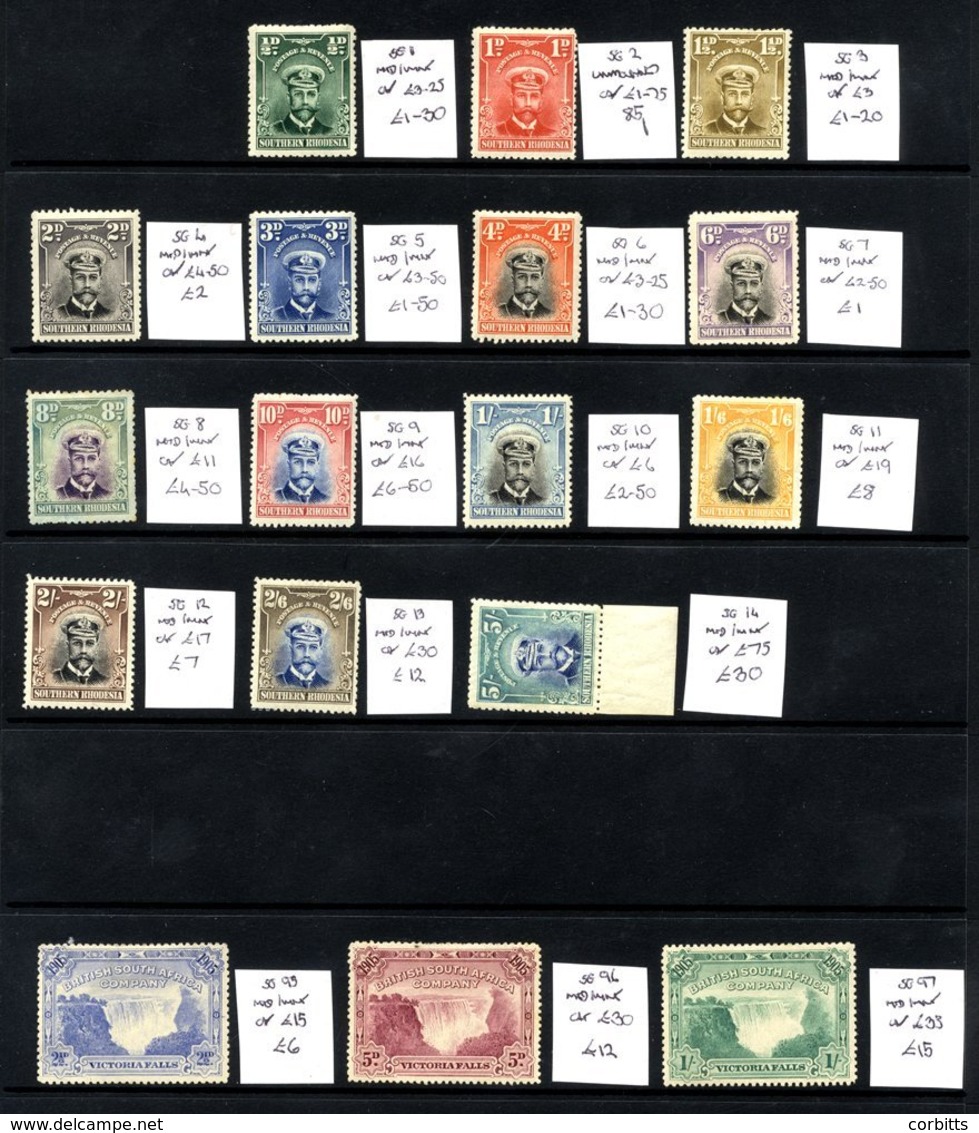 1892-1910 M Range On Hagner Page Incl. Small Arms Type To 4d, Large Arms To 3d, Double Heads 6d(10d & 1s Thinned), 1905  - Autres & Non Classés