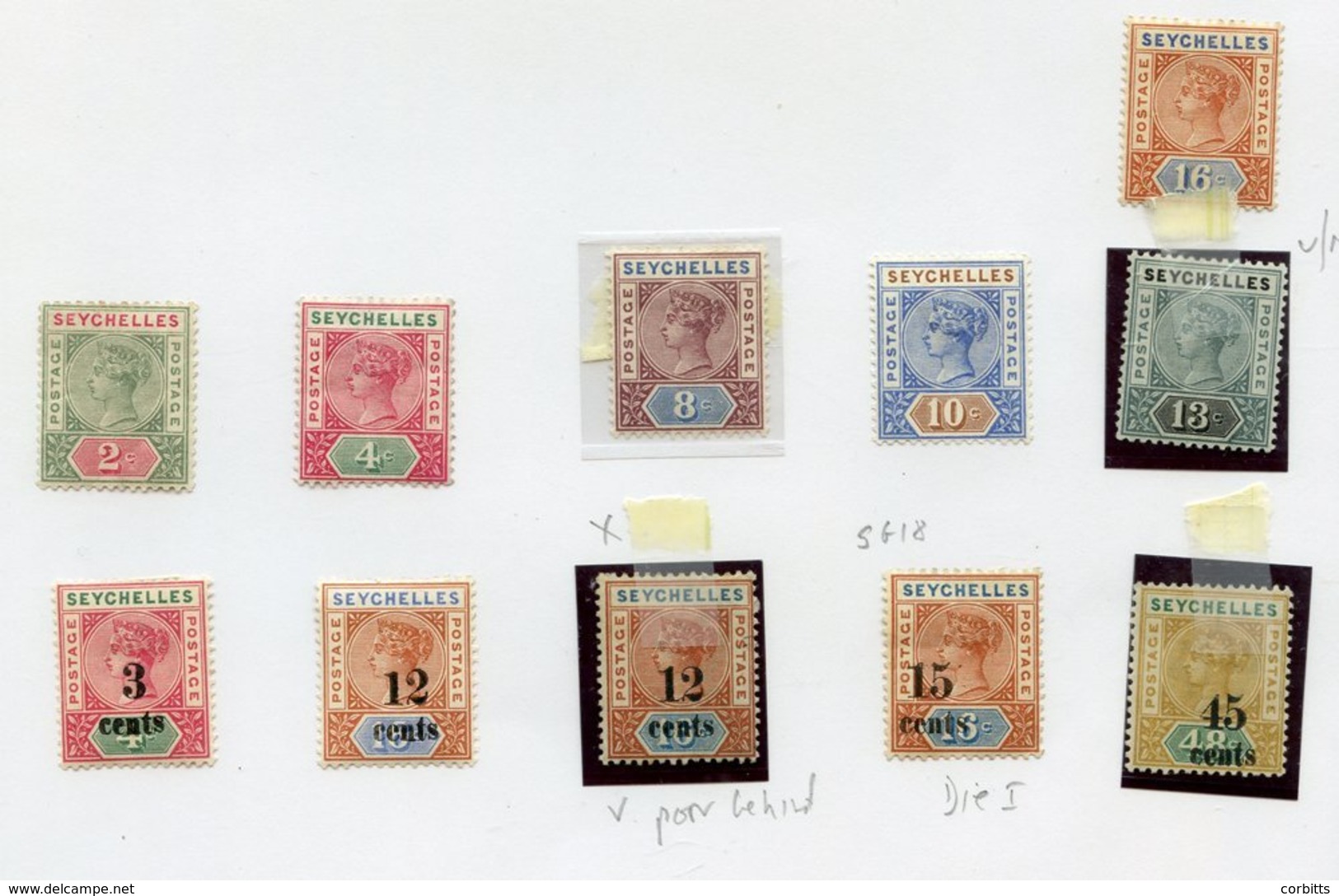 1890-1991 M (few FU) Collection On Leaves In Protectors Incl. 1890 Set M, Several QV Surcharged M, 1903 Set (1R.50 Has F - Sonstige & Ohne Zuordnung