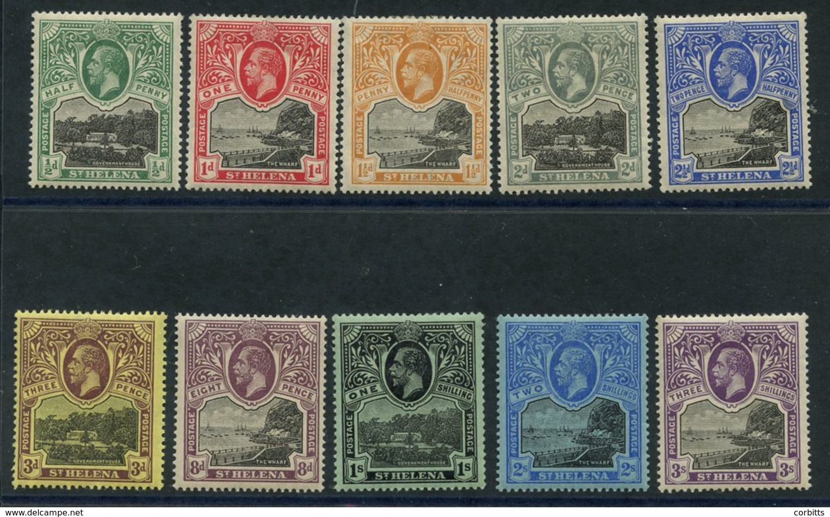 1912-16 MCCA Set, Fine M, SG.72/81. (10) Cat. £150 - Sonstige & Ohne Zuordnung