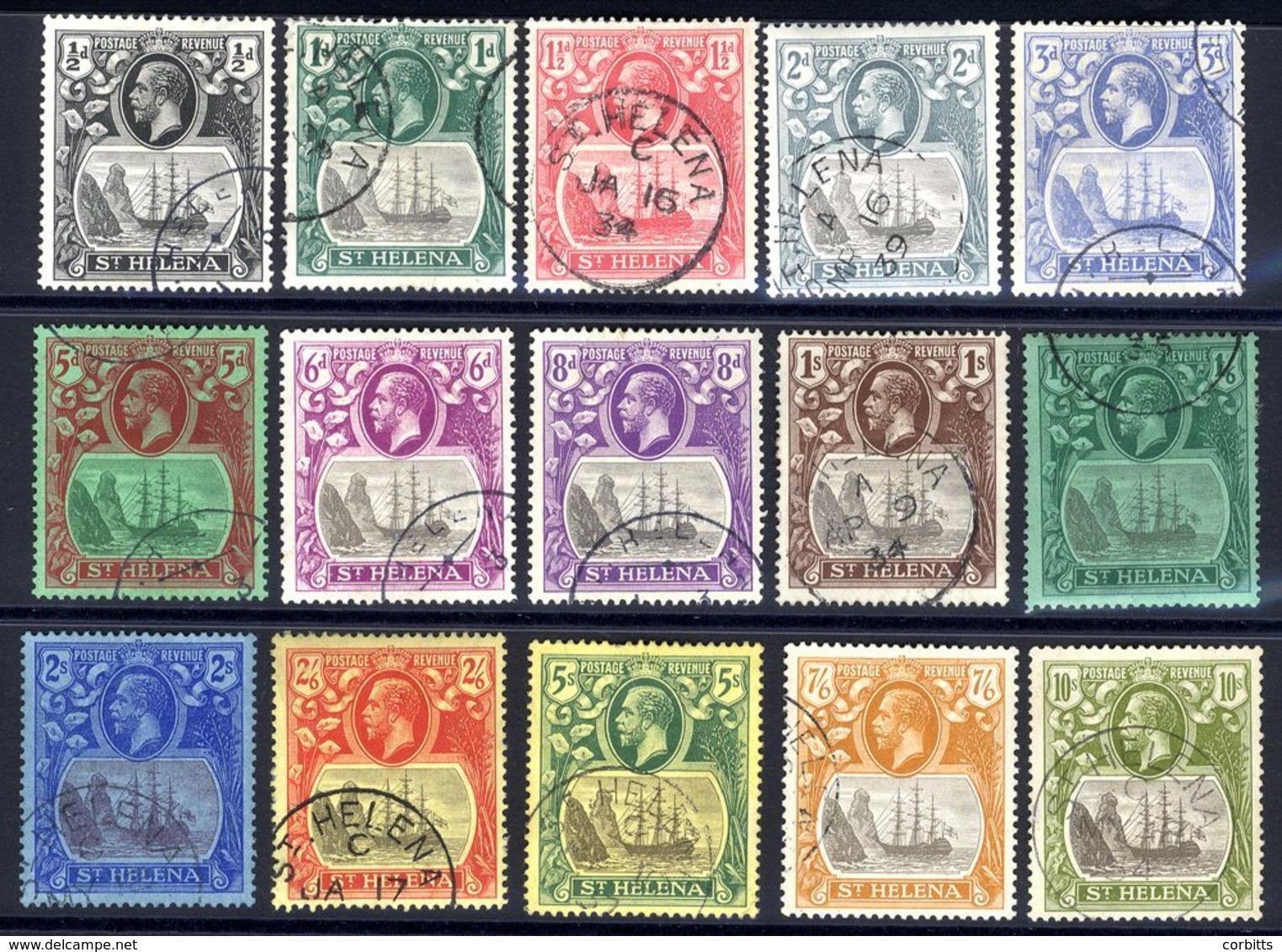 1922-37 MSCA Set VFU (1d Value Some Missing Perfs At Left, Single Missing Perf On 5s) O/w Fine & Scarce Set Complete To  - Sonstige & Ohne Zuordnung