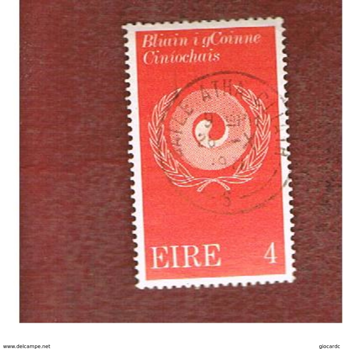 IRLANDA (IRELAND) -  SG 307  -    1971 RACIAL EQUALITY YEAR   - USED - Used Stamps