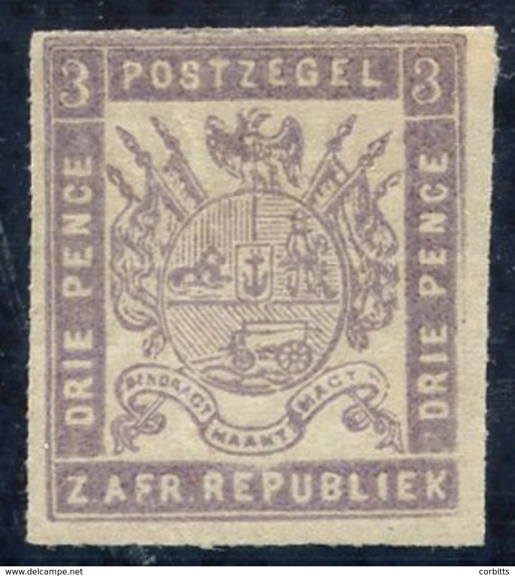 1871 3d Deep Lilac, Fine Rouletted Fresh Colour, O.g With Clear BPA Cert. 1985, SG.24a. (1) Cat. £110 - Sonstige & Ohne Zuordnung