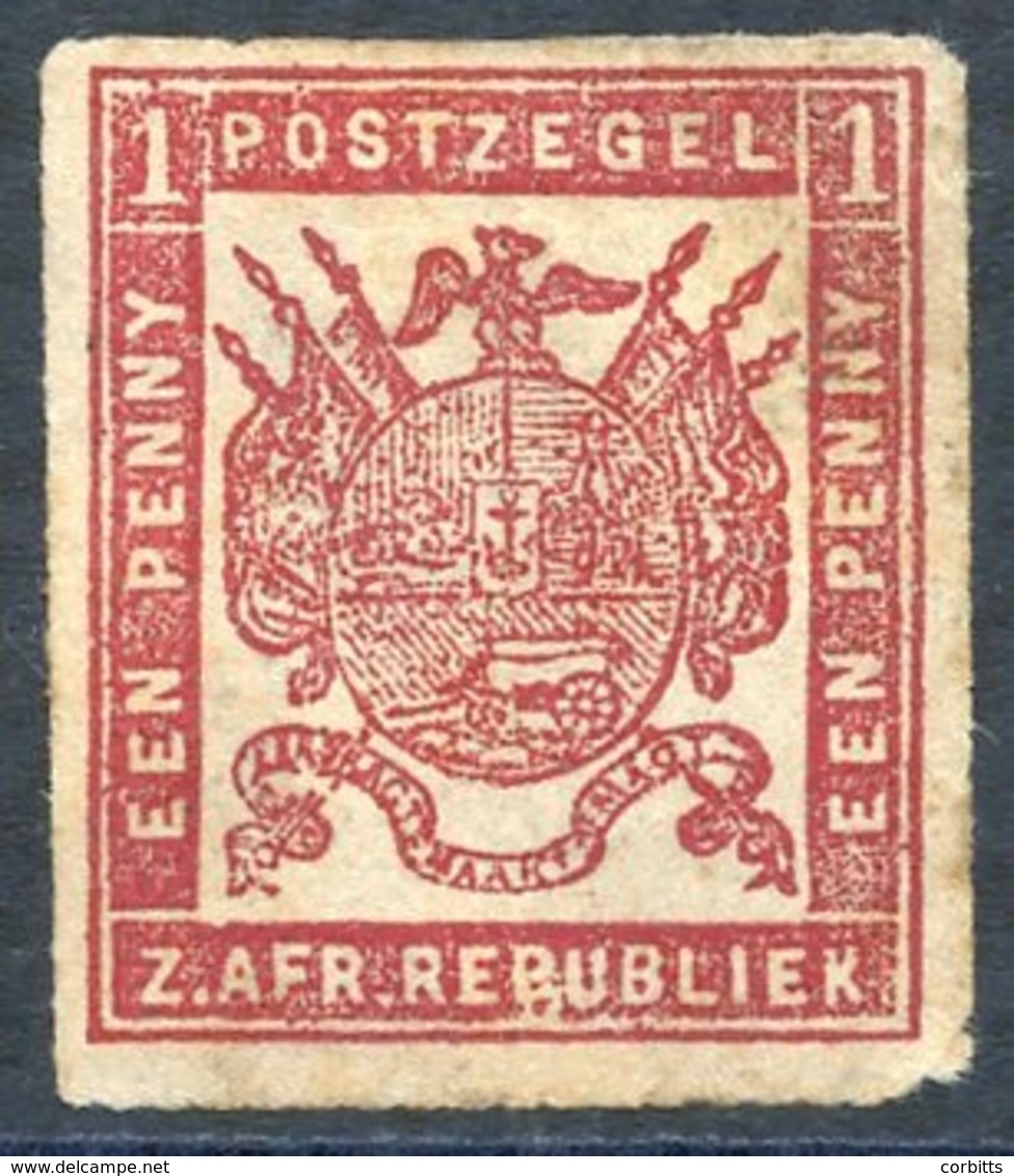 1875 Otto Rouletted 1d Brick-red On Thin Paper, Fine Unused, SG.4a. (1) Cat. £180 - Sonstige & Ohne Zuordnung