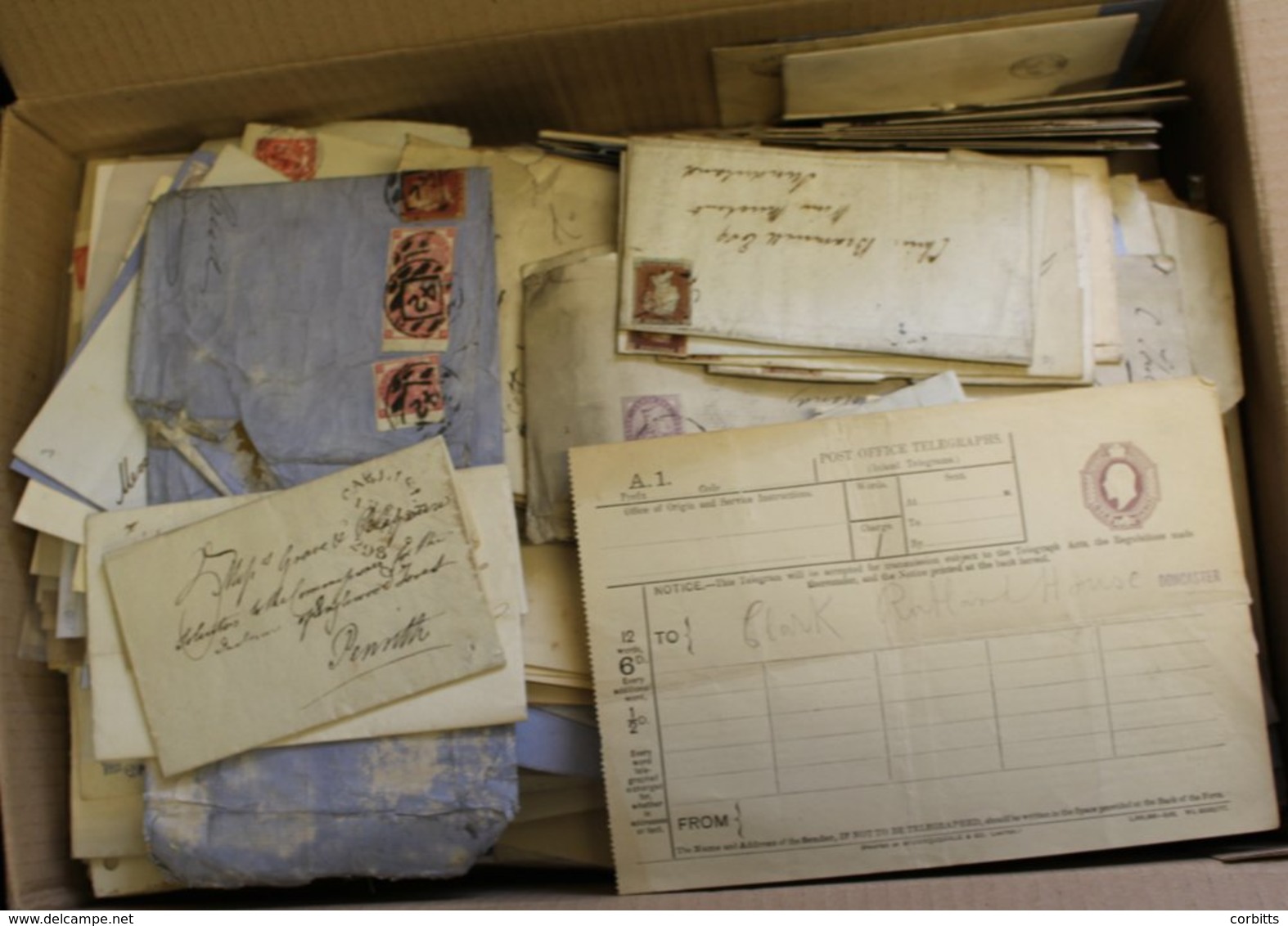 MISCELLANEOUS ACCUMULATION Of Approx 550 Items Of Postal History QV-QEII, Many Common, Odd Better Items Included. Mixed  - Autres & Non Classés