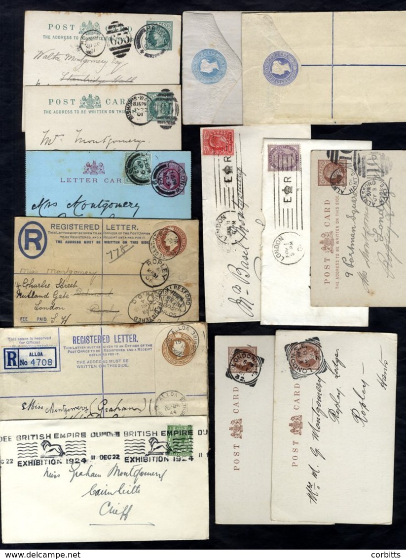 QV-QEII Accumulation Of Over 120 Items Incl. M & U Postal Stationery/covers Etc. Incl. 1901 & 1902 E Crown R Mark, Duple - Sonstige & Ohne Zuordnung