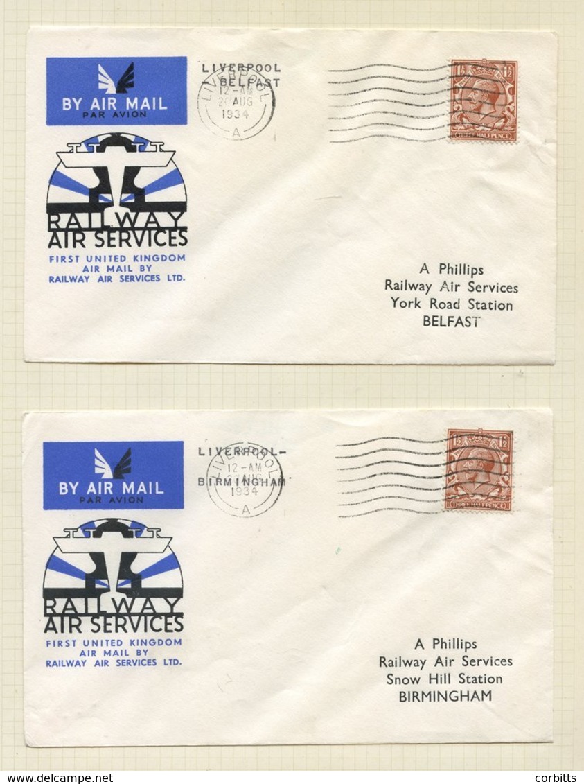 1930's Railway Air Services Ltd Collection Of 79 Covers On Internal UK Flights To Different Destinations With A High Deg - Sonstige & Ohne Zuordnung