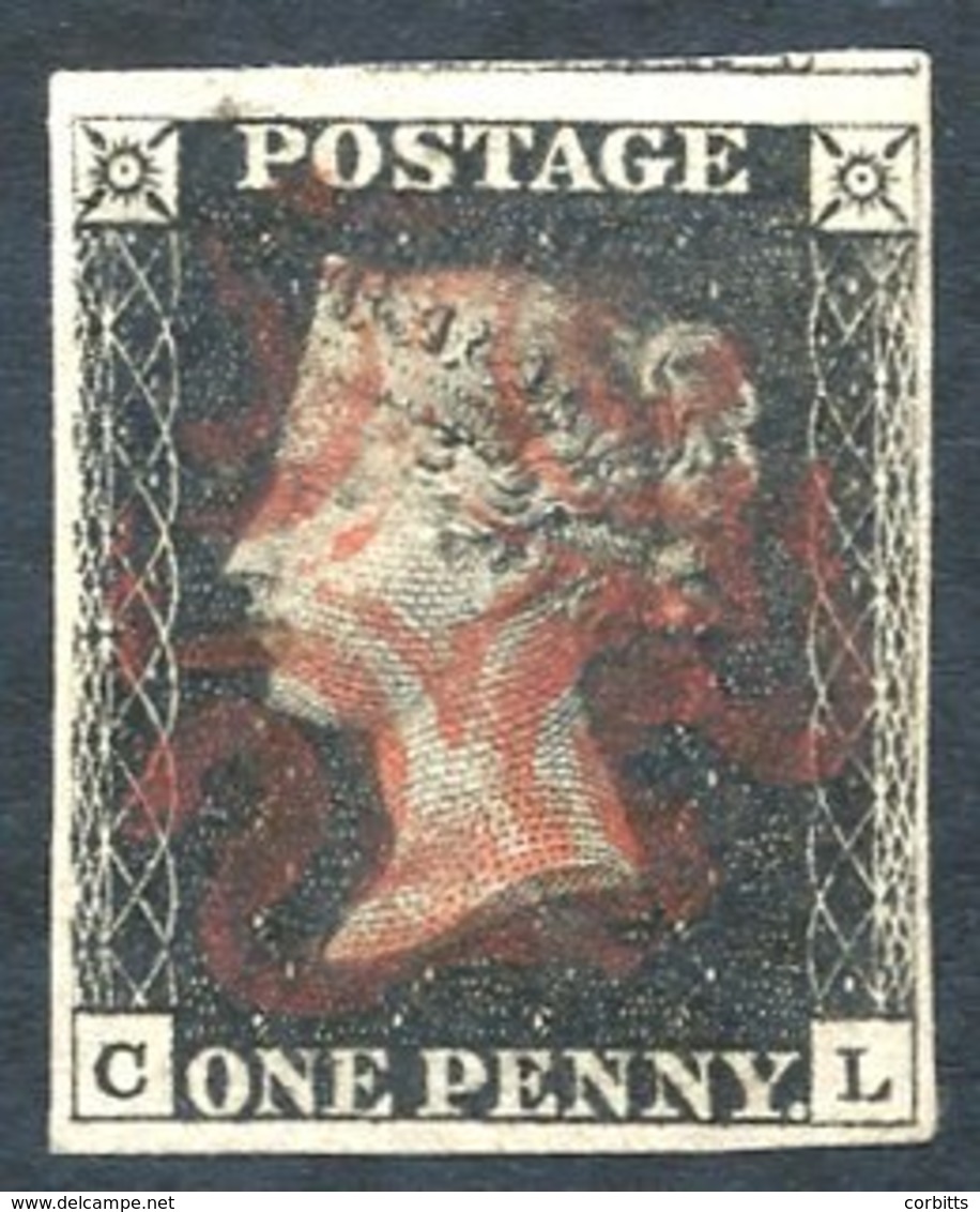 Plate 5 CL, Good To Large Margins, Small Portion Of Adjoining Stamp Visible At Top, Fine Red MC. - Autres & Non Classés
