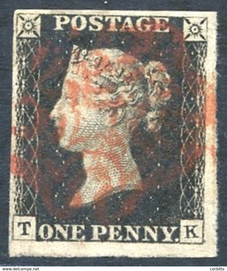 Plate 5 TK, Good To Huge Margins, Fine Red MC. - Autres & Non Classés