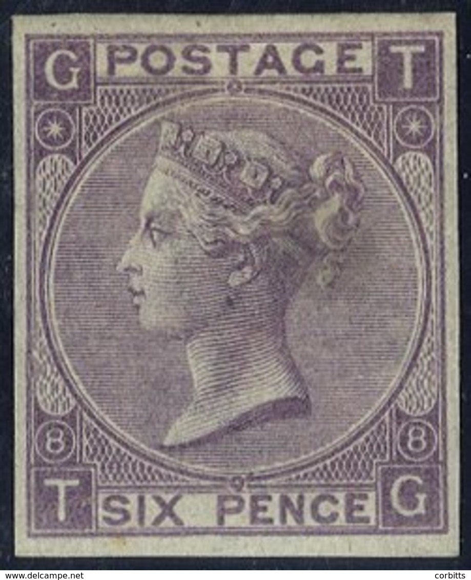 1869 6d Dull Violet Pl.8 TG, Without Hyphen, Wmk Spray IMPRIMATUR, Very Fine Example. Cat. £3800 (1) - Autres & Non Classés