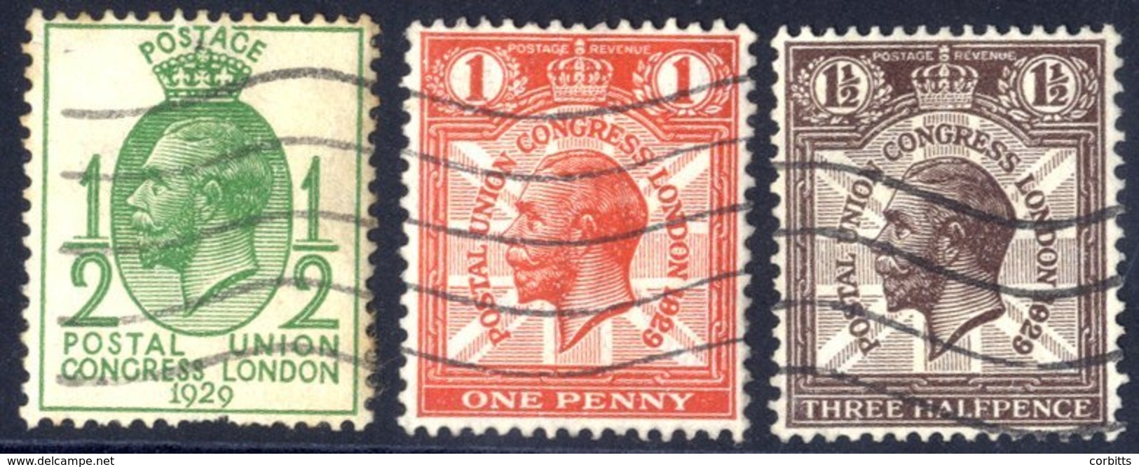 1929 PUC ½d, 1d & 1½d U Examples With Listed Varieties Comprising ½d 'CO' Joined - Missing Perfs At Base, 1d & 1½d Both  - Sonstige & Ohne Zuordnung