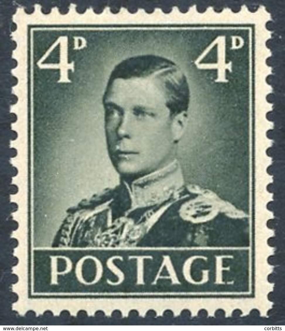 1936 ACCESSION ISSUE ESSAY 4d In Deep Olive Green On Block Cypher Watermark Paper, The King In Uniform Of Seaforth Highl - Sonstige & Ohne Zuordnung