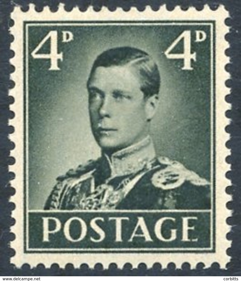 1936 ACCESSION ISSUE ESSAY 4d In Deep Olive Green On Block Cypher Watermark Paper, The King In Uniform Of Seaforth Highl - Autres & Non Classés