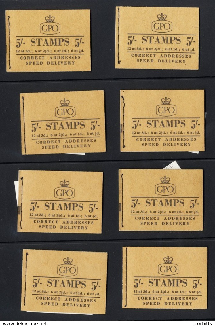 1958 5s Wilding Booklets With Different Wmk Combinations, SG.H32, H33, H34 (2), H35 (7), H36 (7), VF. (18) Cat. £588. - Autres & Non Classés