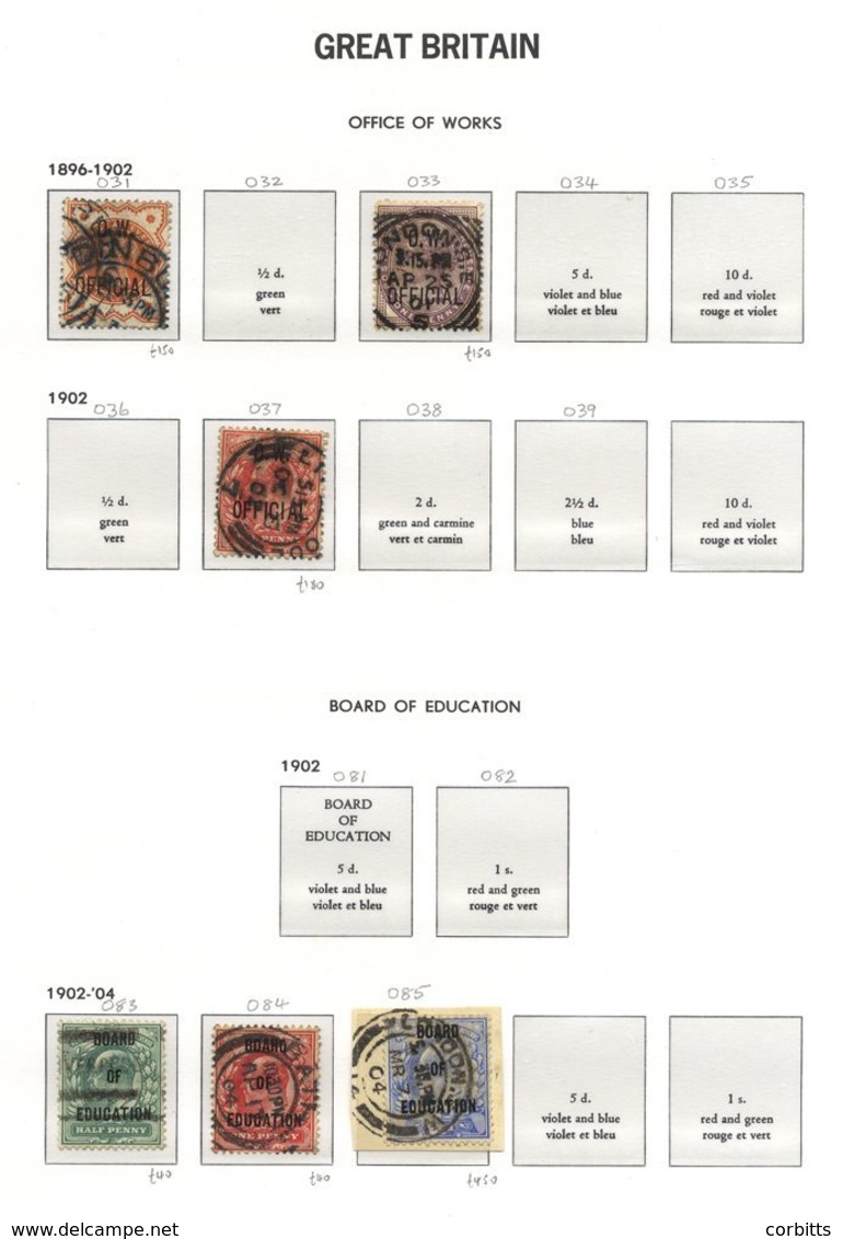 1882-1904 Range Of Forty Different On Davo Leaves, Av-FU Incl. I.R 1882 ½d SG.O1, 1889 1s Green SG.O15 (Cat £375), 1902  - Autres & Non Classés