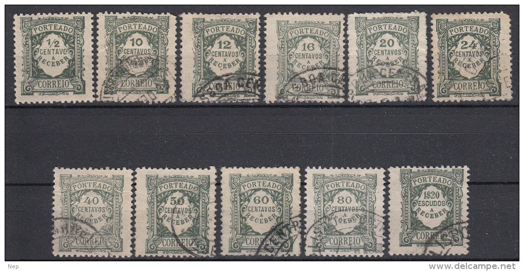 PORTUGAL - Michel - 1922 - SELECTIE 2 (STRAFPORT) - Gest/Obl/Us+MH* - Used Stamps