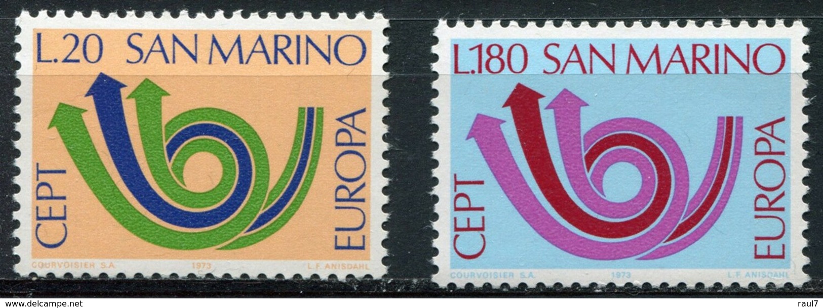 EUROPA - CEPT 1973 - San Marin - 2 Val Neufs // Mnh - 1973