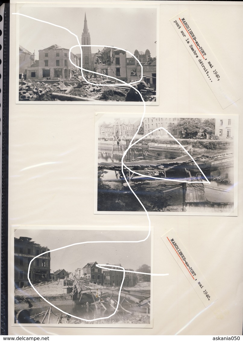 JL 1 10 Mai 1940 Marchienne Au Pont. Destructions Et Pont Sauté. Repros - 1939-45