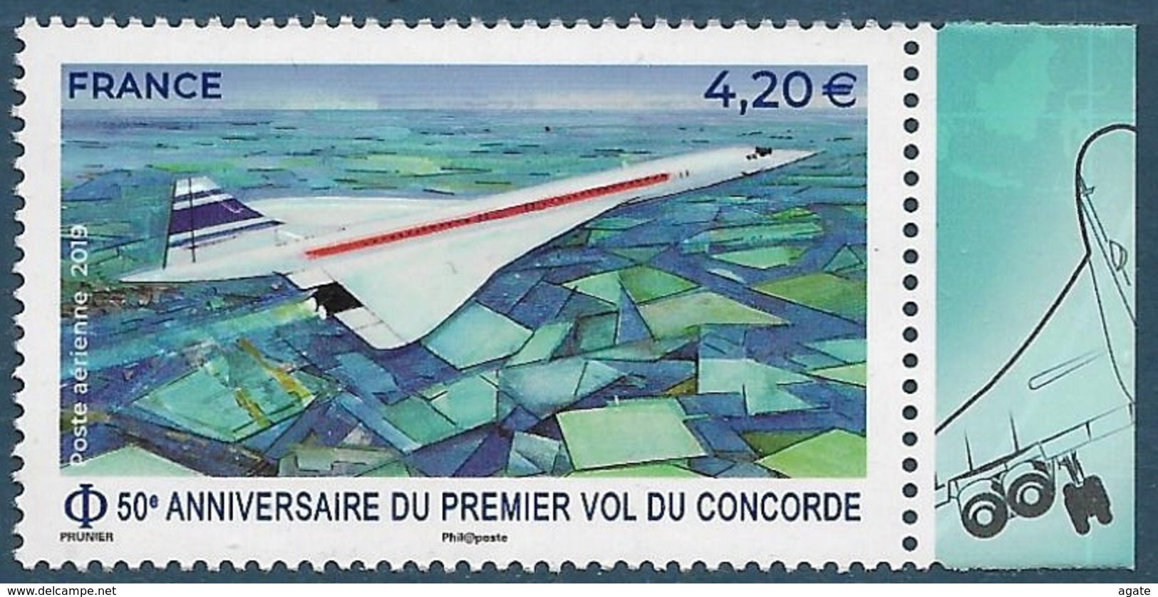 PA 83a 50e Anniversaire Du Premier Vol Du Concorde (2019) Neuf** - 1960-.... Neufs