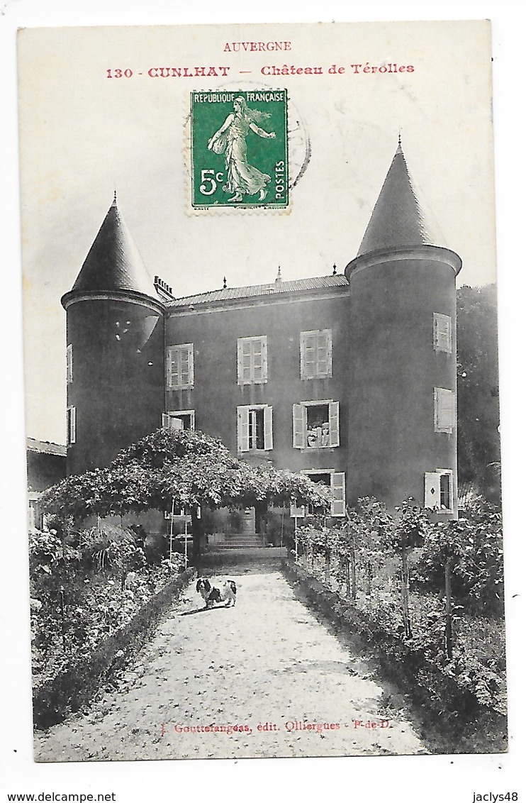 CUNLHAT   (cpa 63)   Château De Terolles    -  L 1 - Cunlhat