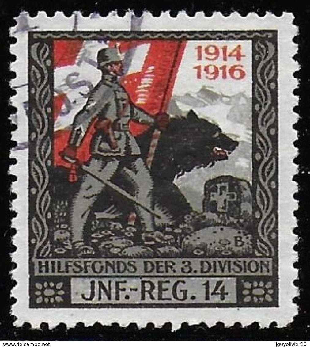 Suisse WWI Vignette Militaire Soldatenmarken 3. DIVISION 1914-18 VF Used - Vignettes