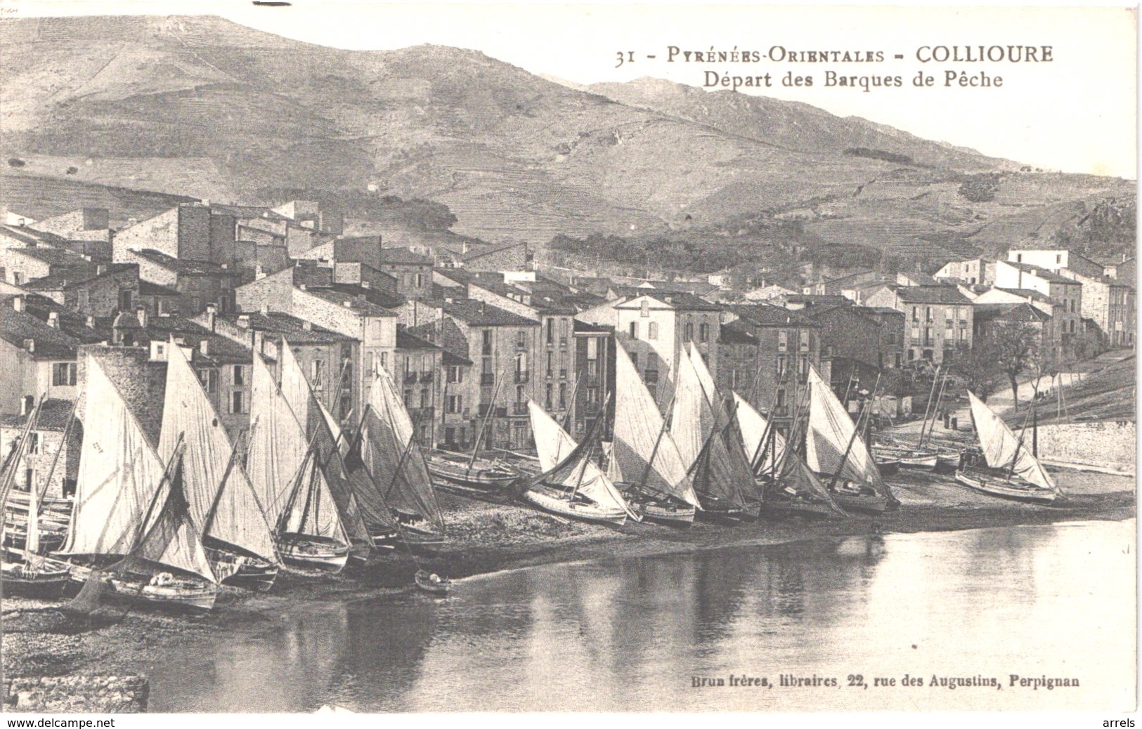 FR66 COLLIOURE - Brun 31 - Départ Des Barques De Pêche - Belle - Pêche