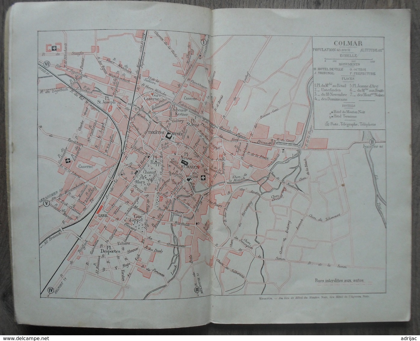 Guides Illustrés Michelin Des Champs De Bataille Colmar Mulhouse Schlestadt 1920 Hansi .16. Scans - Michelin (guides)