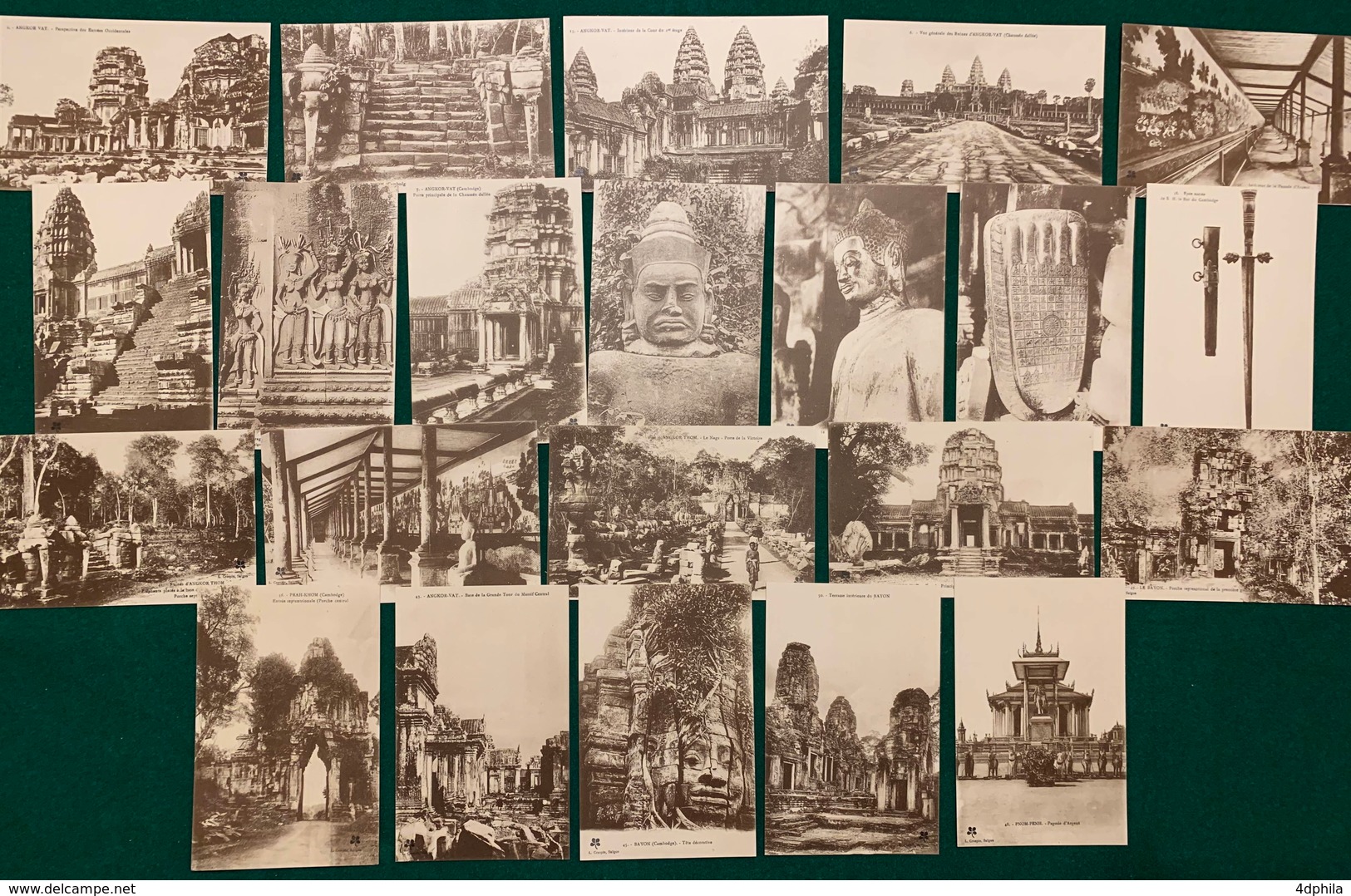 Cambodge - 1900-1910’s - 22 Cartes - Cambodge