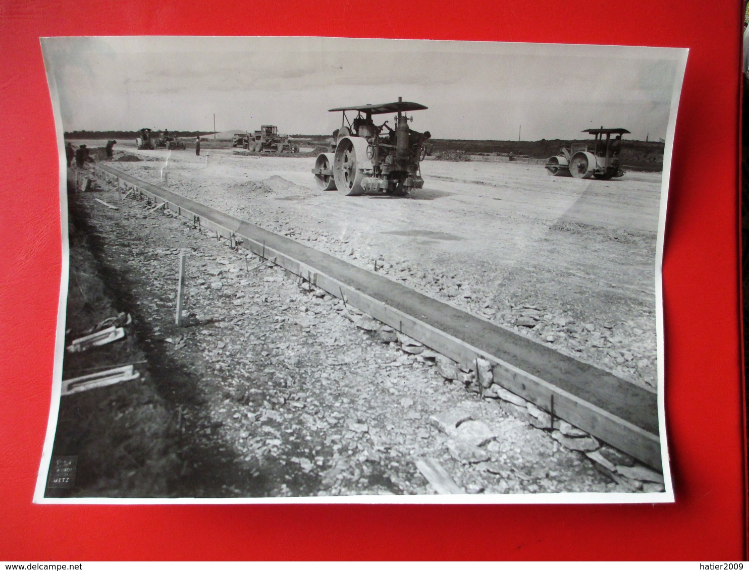 12 - PHOTO INDUSTRIELLE - A.Lirot 7 Rue D'Austrasie Metz - Construcion Autoroute A 31  - 6 Mai 1952 - Metz