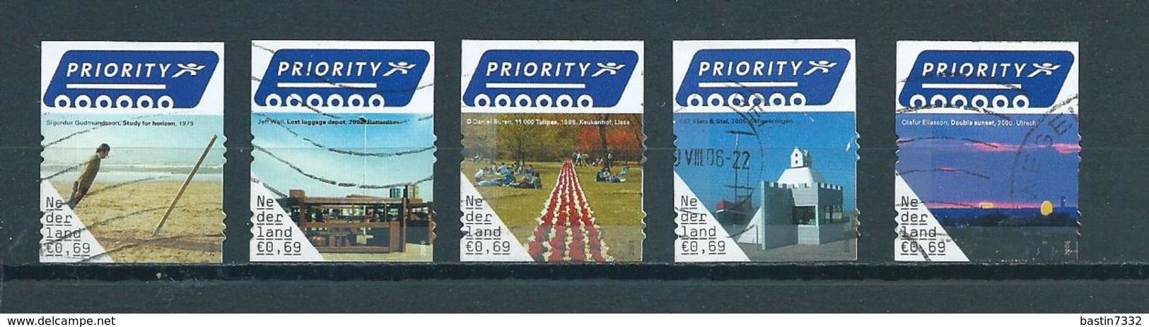 2006 Netherlands Complete Set Priority 0,69 Euro Used/gebruikt/oblitere - Usados