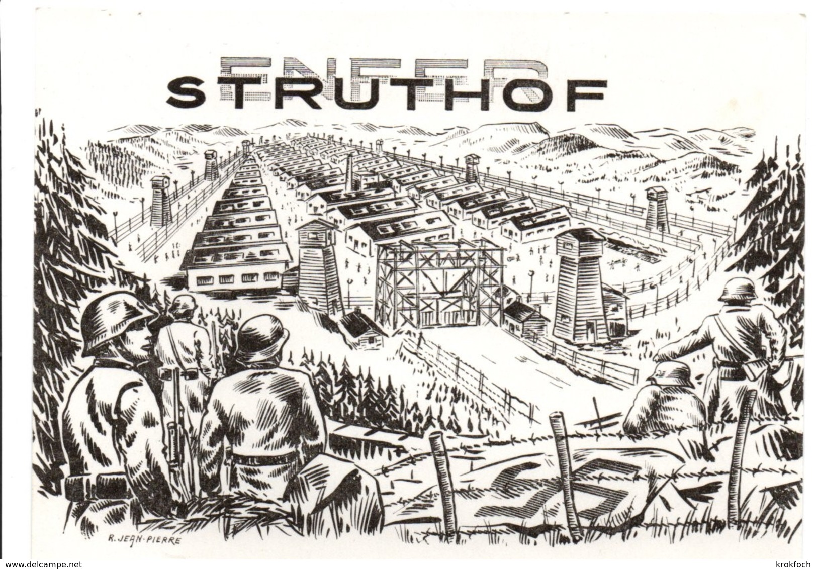 Camp Du Struthof - Natzwiller1964 Bas-Rhin - Cachet Perlé Agence Rurale - Commémo 20ème Anniversaire Libération Du Camp - Guerra De 1939-45