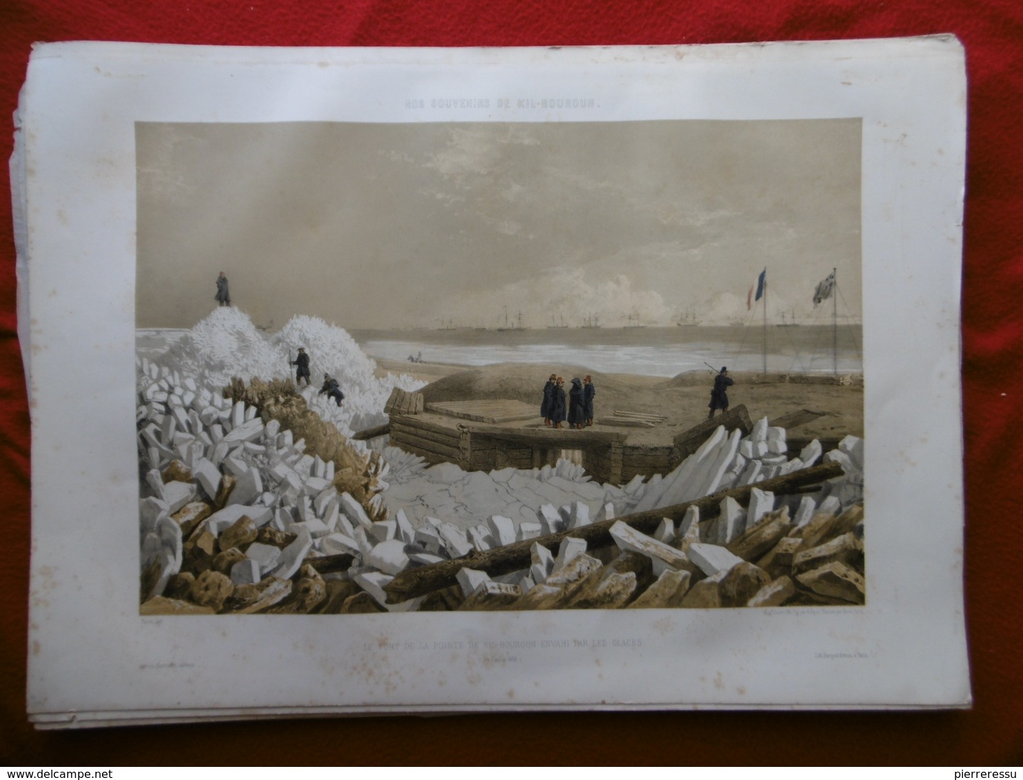 NOS SOUVENIRS DE KIL BOUROUN LITHOGRAPHIE 1855 1856 PARIS ARTHUS BERTRAND
