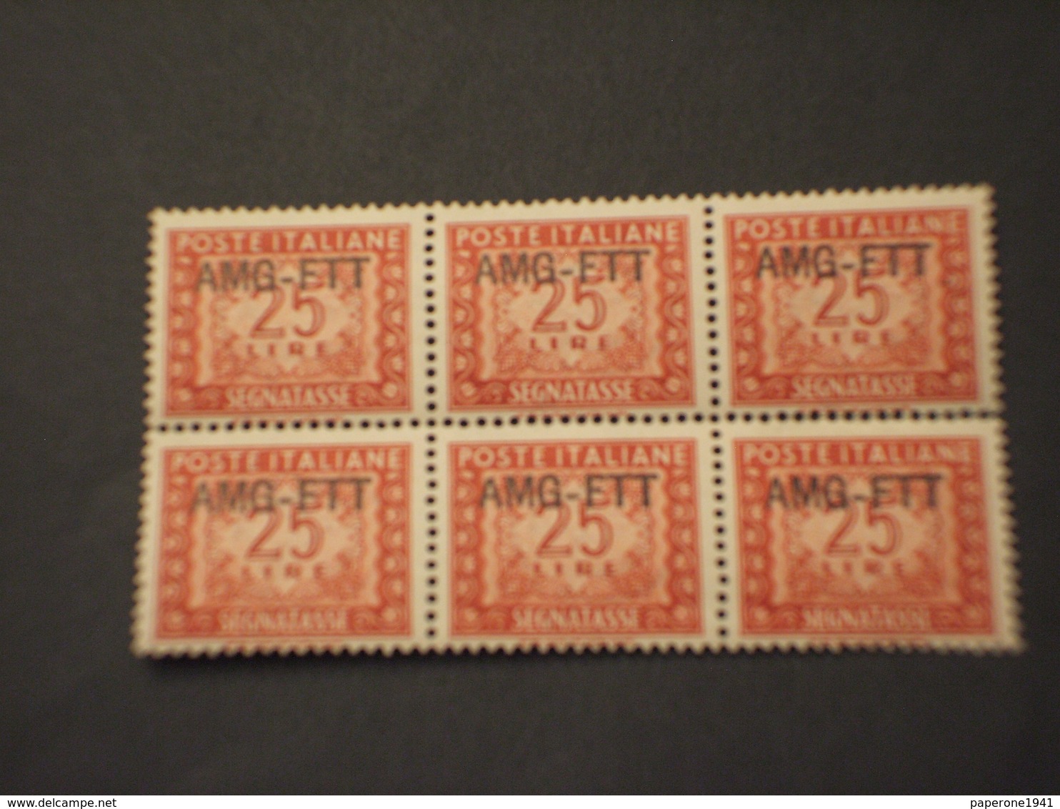 TRIESTE ZONA A - TASSE -. 1949/54 CIFRA L. 25, Sestina - NUOVI(++) - Postage Due