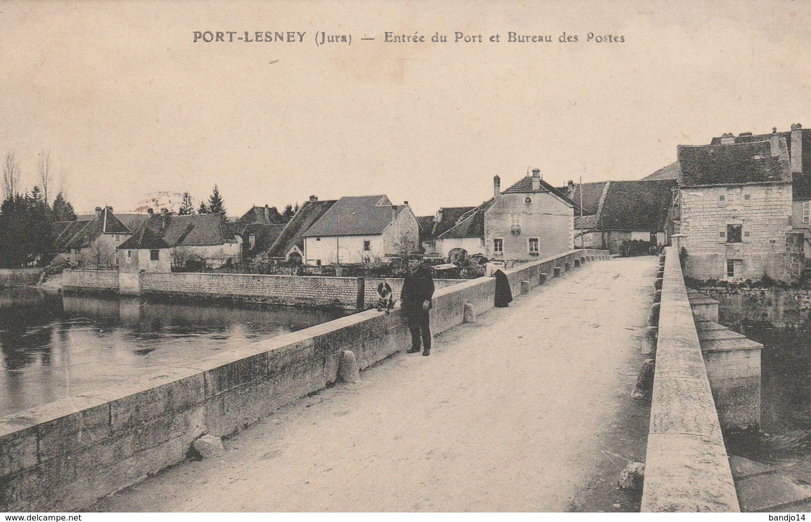 Port Lesney - Entrée Du Port Et Bureau Des Postes - Andere & Zonder Classificatie