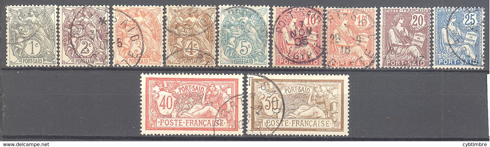 Port Saïd: Yvert  N° 20/31°; 11 Valeurs - Used Stamps